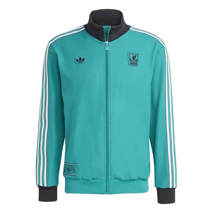 Liverpool Track Top Terrace Icons - Sea Green/Black/White - Men's-SoccerKits Hub | Buy Soccer Jerseys Online